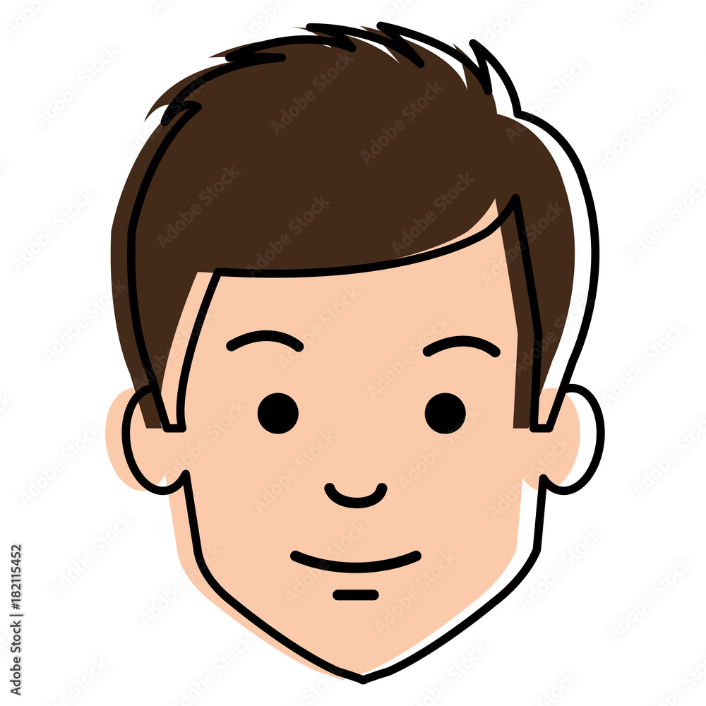 young man head avatar character vector illustration design young man head avatar character vector illustration design