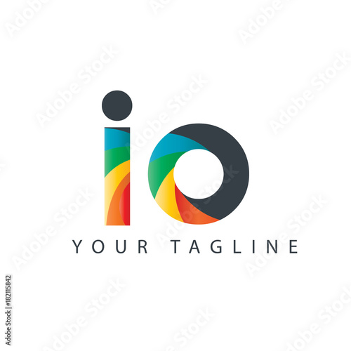 Initial Letter IO Design Logo