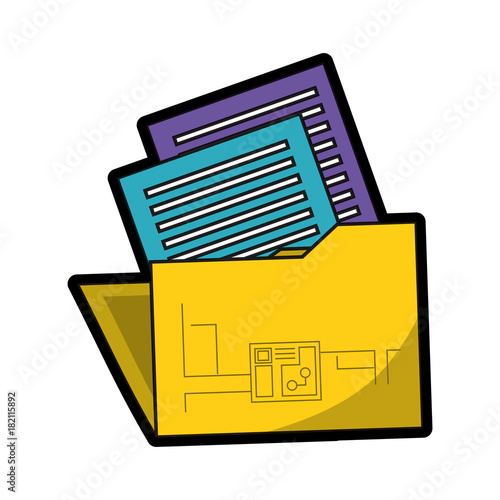 document folder design concept