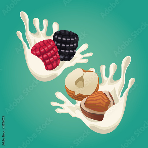 Oatmeal healthy food icon vector illustration graphic design