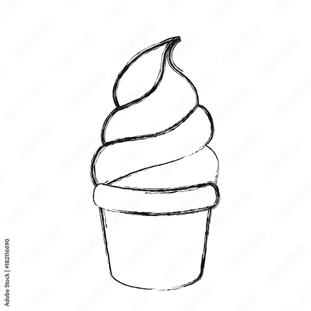 ice cream scoops cone vector illustration ice cream scoops cone vector illustration