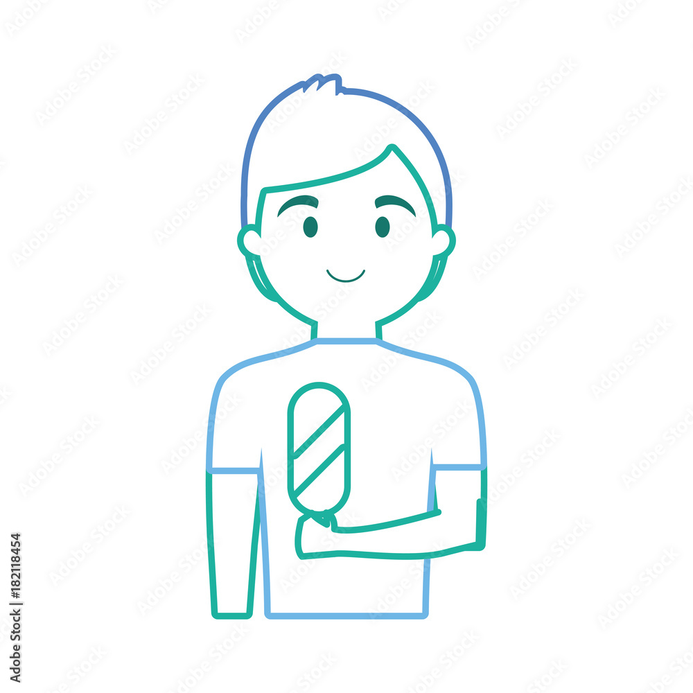 man with ice cream vector illustration man with ice cream vector illustration