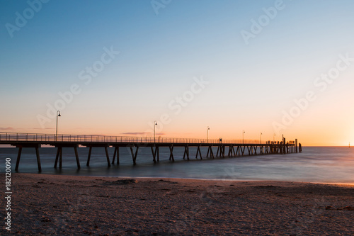 Long jetty at Glenelg Beach, Adelaide, Australia.