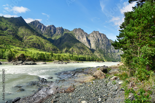 View of Katun river. Altai Republic, Russia