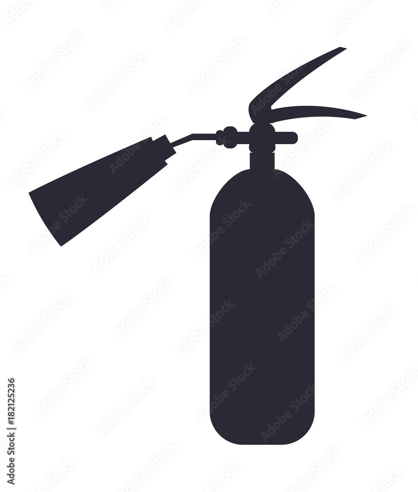 Carbon Dioxide Extinguisher Isolated Illustration Carbon Dioxide Extinguisher Isolated Illustration