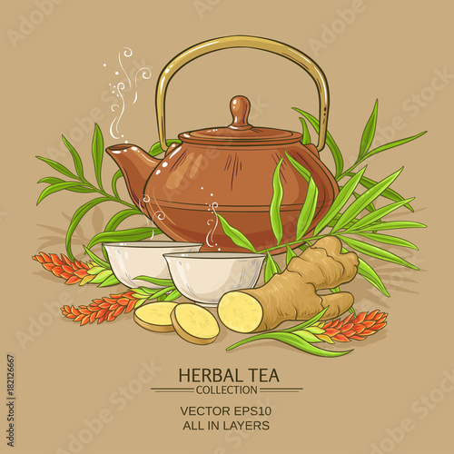 ginger tea illustration