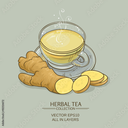 ginger tea illustration