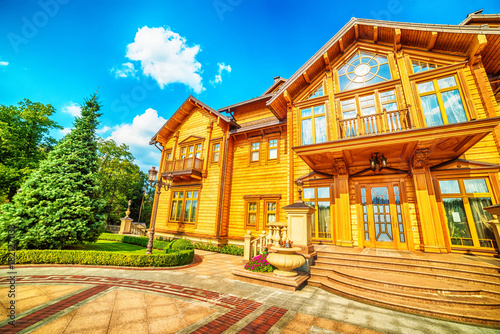 Kiev, Kiyv, Ukraine: the Mezhyhirva Residence situated on the banks of the Dnieper river  of former pro-russian Prime Minister and President Viktor Yanukovych, now a museum photo