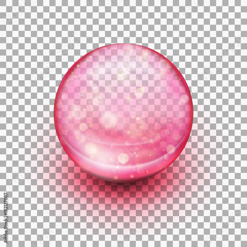 Transparent soft gel capsule. EPS 10