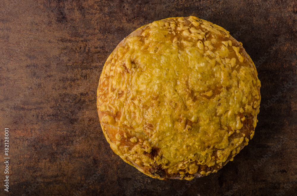 Fototapeta premium Cheese bread in oven