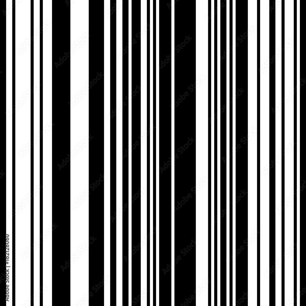 Black and White Straight Vertical Variable Width Stripes Black and White Straight Vertical Variable Width Stripes