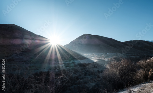 lake  Kulsai Kaindy  Canyon  Charyn Kazakhstan photo