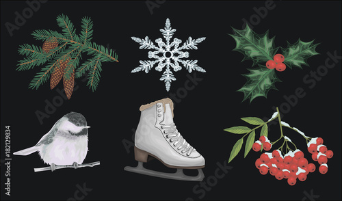 High Detailed Winter Icons