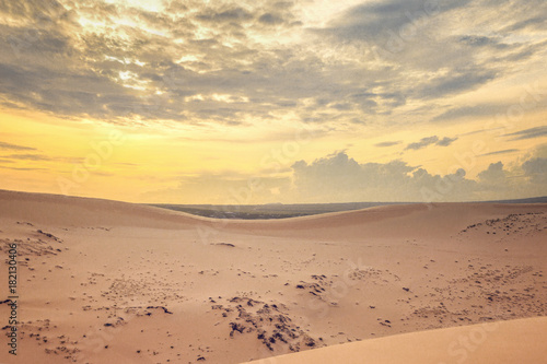 Sunset in dunes