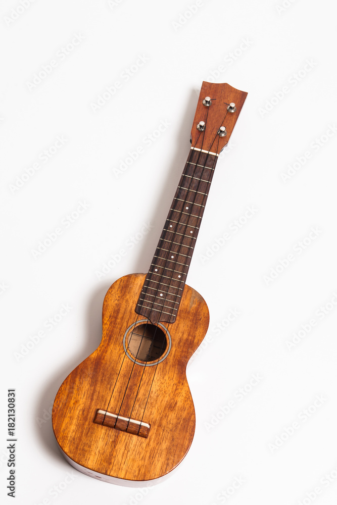 Fototapeta premium Ukulele on a white background 