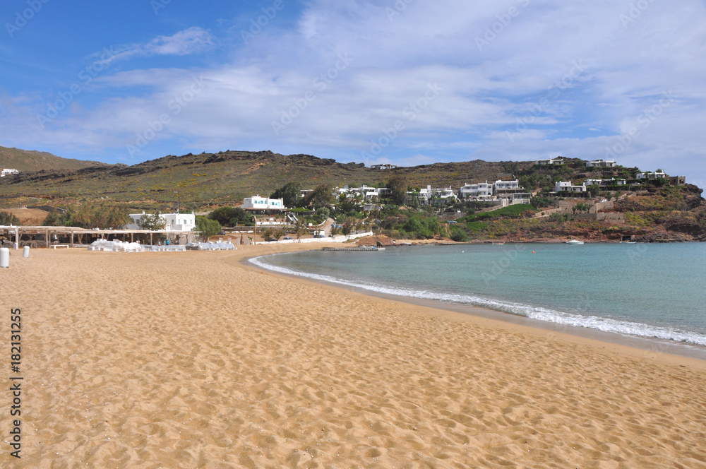 Einsamer Strand auf Mykonos