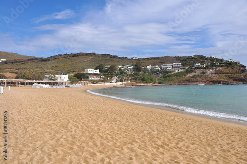 Einsamer Strand auf Mykonos