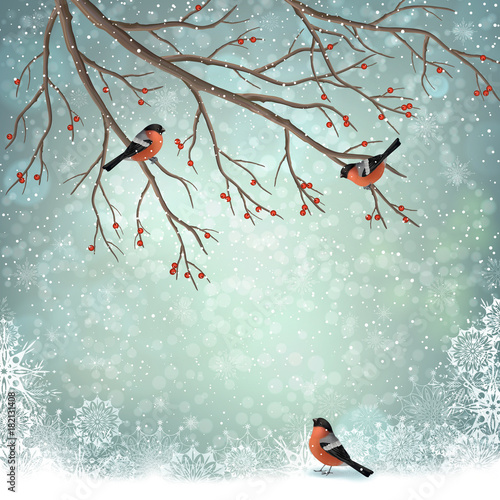 Vector Winter Landscape