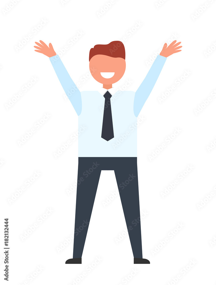 Smiling Businessman Icon Vector Illustration Smiling Businessman Icon Vector Illustration