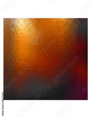 Multicolor red and yellow triangles.