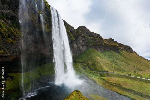 view of Seljalandsfoss waterfallin Iceland