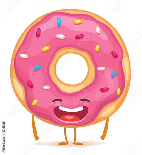 Cartoon Donut Character