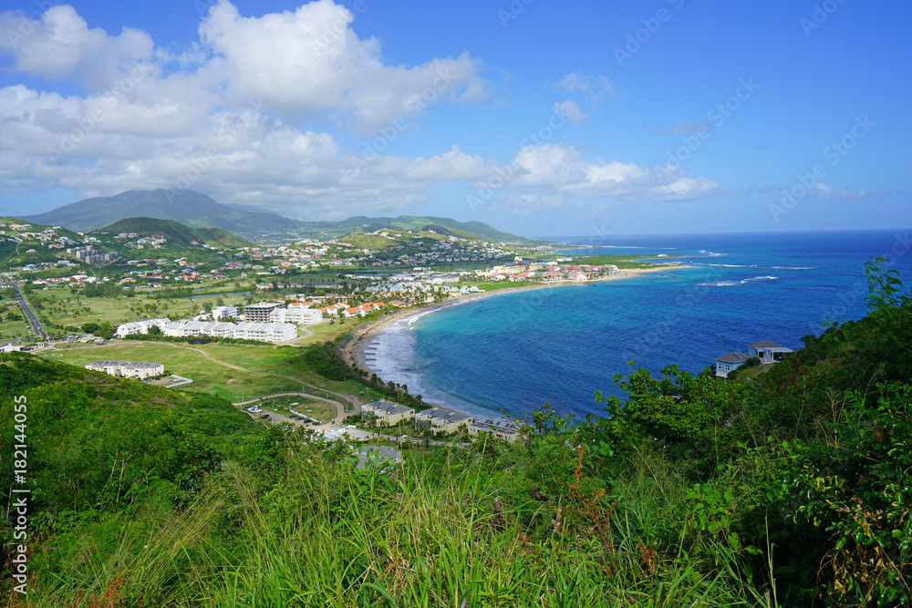 Frigate Bay beach in St Kitts, Saint Kitts and Nevis