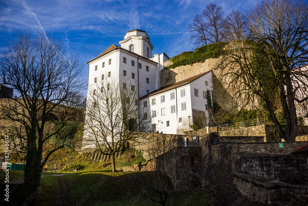 Veste Oberhaus is a fortress that was founded in 1219, Passau, Germany