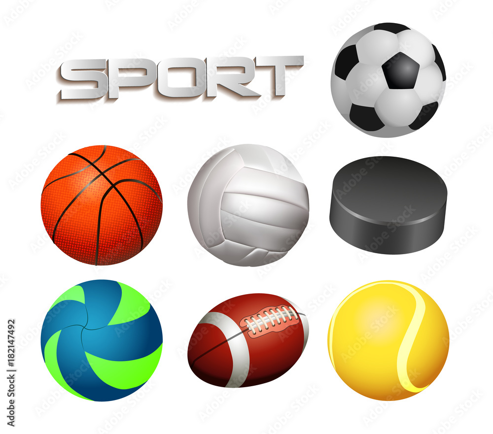 balls set sports