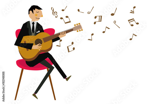 ギタリスト 音楽のクリップアート ミュージシャン アコースティックギター Stock Vector Adobe Stock ギタリスト 音楽のクリップアート ミュージシャン アコースティックギター Stock Vector Adobe Stock