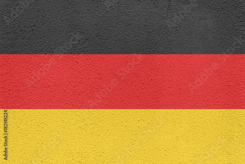 German Flag Painted on an Exterior Wall