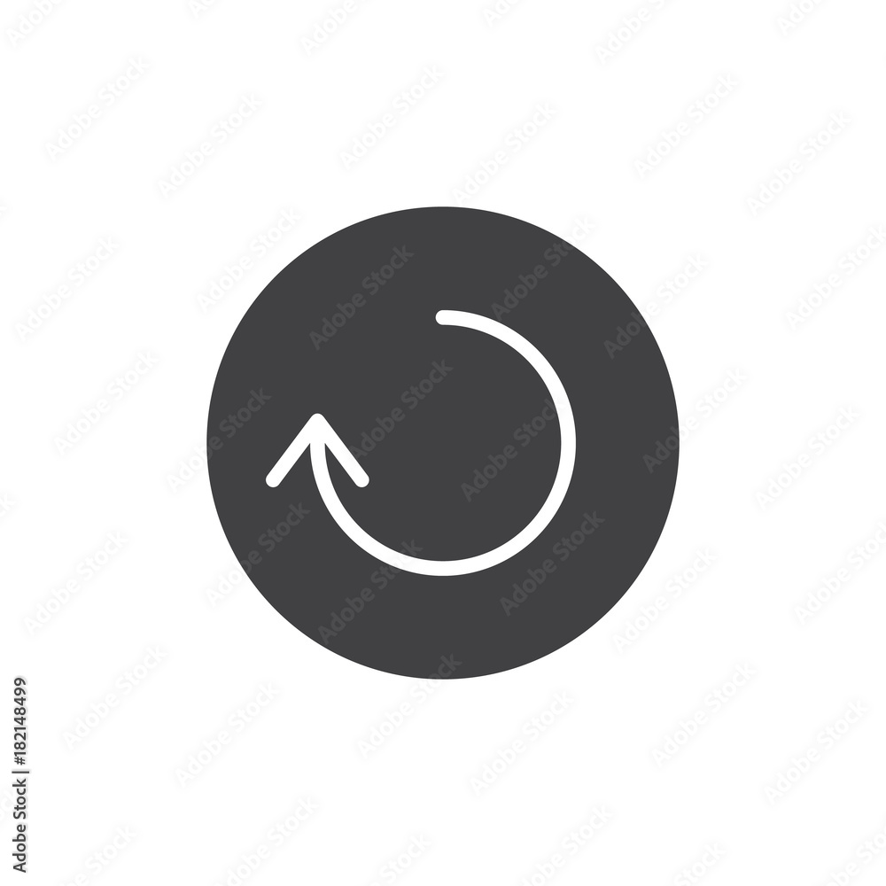 Reload arrow icon vector, filled flat sign, solid pictogram isolated on white. Symbol, logo illustration. Reload arrow icon vector, filled flat sign, solid pictogram isolated on white. Symbol, logo illustration.