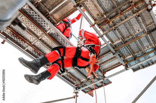 Fotografia Work at height by rope access