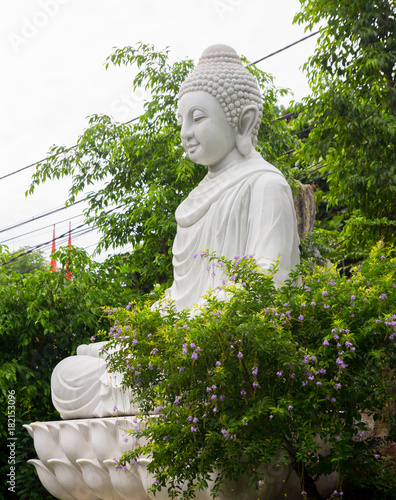 Photography marble buddha statue