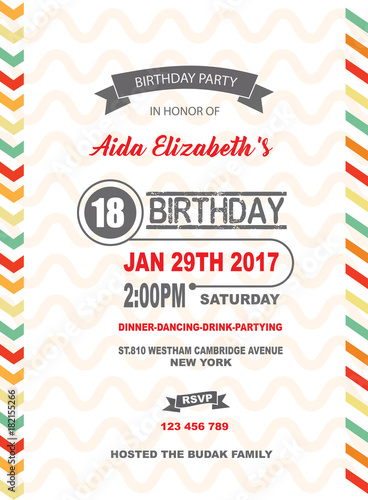 BIRTHDAY INVITATION CARD
