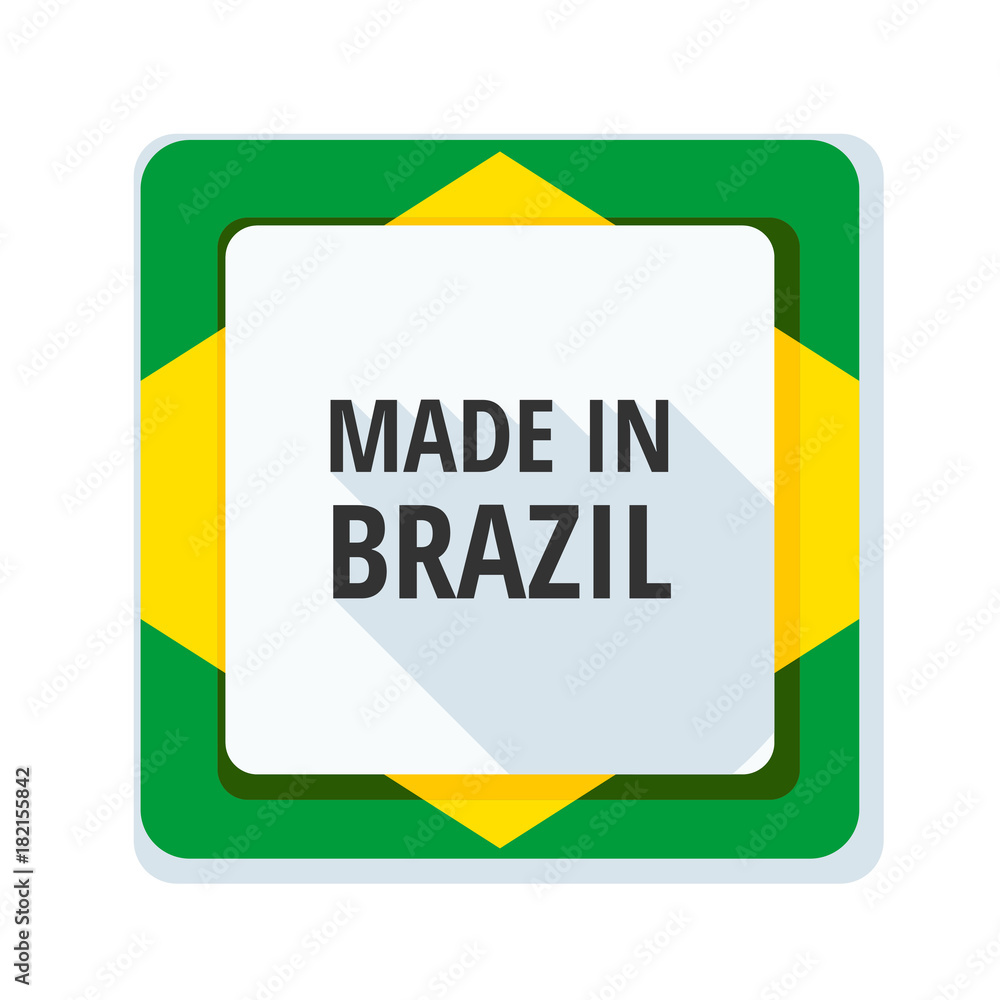 Fototapeta premium Made in Brazil label illustration