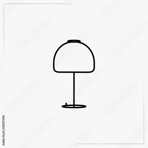 lamp line icon