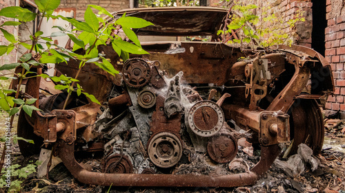 Burned Abandoned Engine