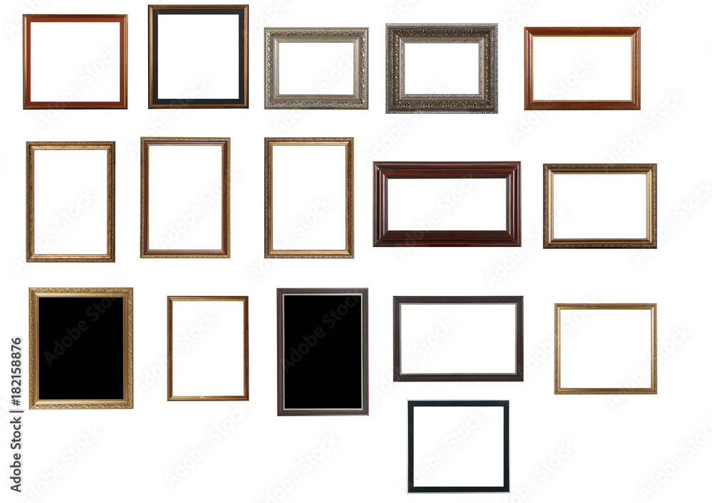 Antique frame isolated on white background Antique frame isolated on white background