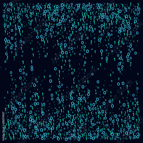 Cyber Monday Confetti. Computer Technology Futuristic Background. Falling Down binary circuit. Futurist Programmers Cyber Monday Confetti. Virtual Reality, Digital Database, Big Data Global Network