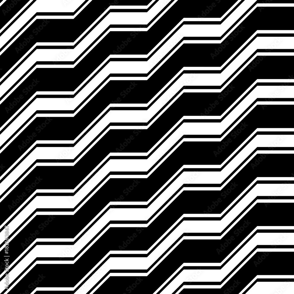 Design seamless monochrome zigzag pattern Design seamless monochrome zigzag pattern