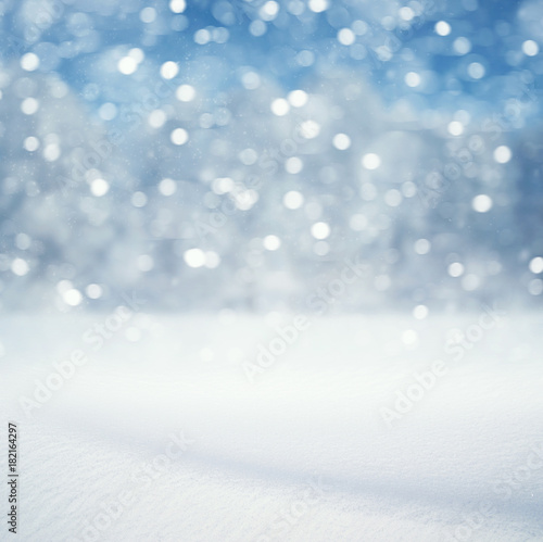 Winter background and snow