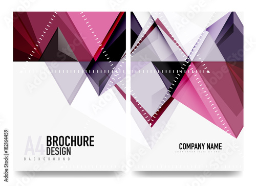 Business brochure cover layout  flyer a4 template