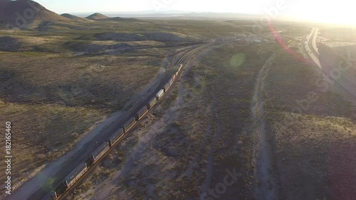 Texas desert train
