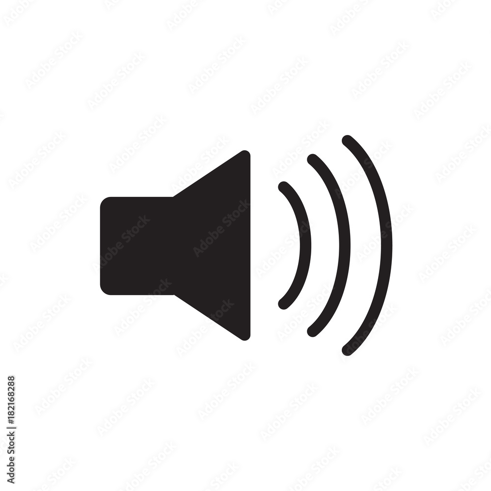 Sound symbol simple flat app and web icon Sound symbol simple flat app and web icon