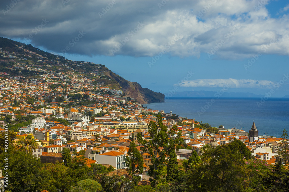 Funchal city view, Madeira, Portugal