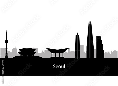 Seoul city skyline