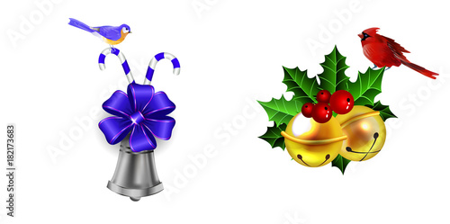 Christmas decoration with bow