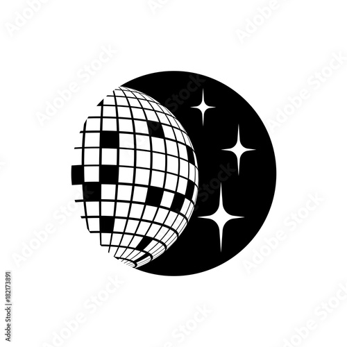 Disco ball Vector icon