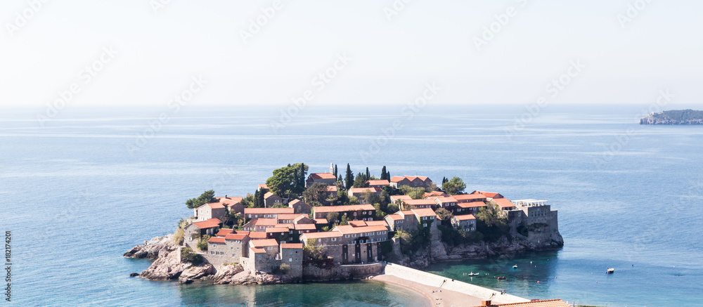 Sveti Stefan famous island in Montenegro, Europe